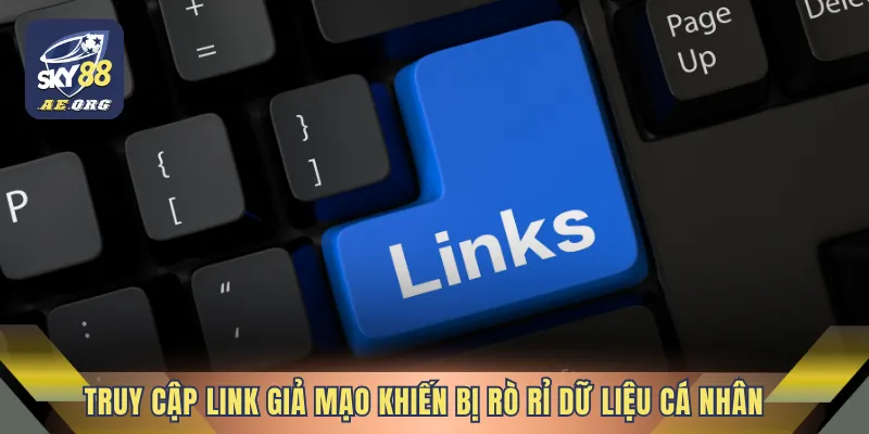 Truy cập link giả mạo khiến bị rò rỉ dữ liệu cá nhân