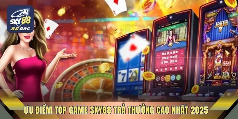 Ưu điểm top game Sky88 trả thưởng cao nhất 2025 